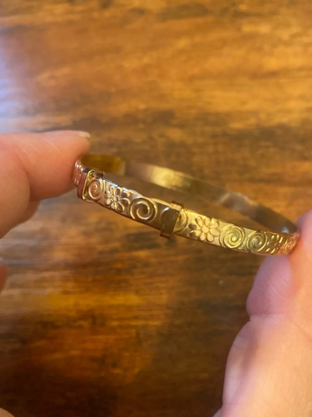 Victorian 9k Rolled Gold baby bangle
